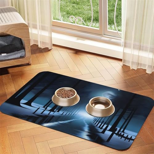 EerieEvening Haustier-Tischdecke, saugfähig, Leder, 40 x 60 cm, mit rutschfester Gummiunterseite, für Katzen und Hunde EerieEvening Haustier-Tischdecke, saugfähig, Leder, 40 x 60 cm, mit rutschfester Gummiunterseite, für Katzen und Hunde von QHZLY