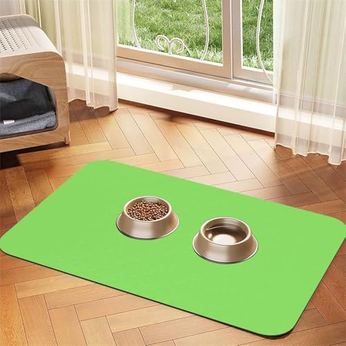 Einfarbige hellgrüne Haustier-Tischdecke, saugfähig, Leder, 30 x 45 cm, mit rutschfester Gummiunterseite, für Katzen und Hunde Einfarbige hellgrüne Haustier-Tischdecke, saugfähig, Leder, 30 x 45 cm, mit rutschfester Gummiunterseite, für Katzen und Hunde von QHZLY