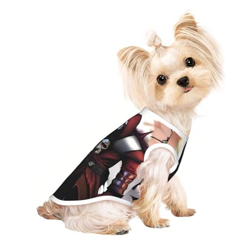 FangedFiends Haustier-T-Shirt, atmungsaktiv, ärmellos, Größe M, für kleine Hunde und Katzen, weich, leicht, stilvoll FangedFiends Haustier-T-Shirt, atmungsaktiv, ärmellos, Größe M, für kleine Hunde und Katzen, weich, leicht, stilvoll von QHZLY