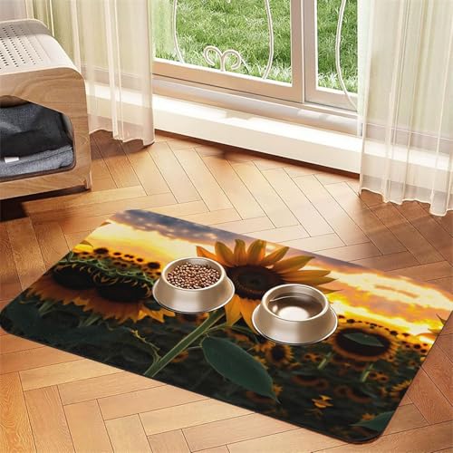 Farm Sunflower Pet saugfähige Ledertischdecke 30 x 45 cm mit rutschfester Gummiunterseite für Katzen und Hunde Farm Sunflower Pet saugfähige Ledertischdecke 30 x 45 cm mit rutschfester Gummiunterseite für Katzen und Hunde von QHZLY
