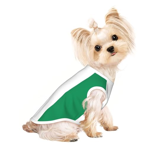 Flag of Nigeria Haustier-T-Shirt, atmungsaktiv, ärmellos, Größe M, für kleine Hunde und Katzen, weich, leicht, stilvoll Flag of Nigeria Haustier-T-Shirt, atmungsaktiv, ärmellos, Größe M, für kleine Hunde und Katzen, weich, leicht, stilvoll von QHZLY