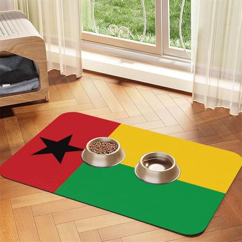 Flagge von Guinea-Bissau Haustier-Tischdecke, saugfähig, Leder, 40 x 60 cm, mit rutschfester Gummiunterseite, für Katzen und Hunde Flagge von Guinea-Bissau Haustier-Tischdecke, saugfähig, Leder, 40 x 60 cm, mit rutschfester Gummiunterseite, für Katzen und Hunde von QHZLY