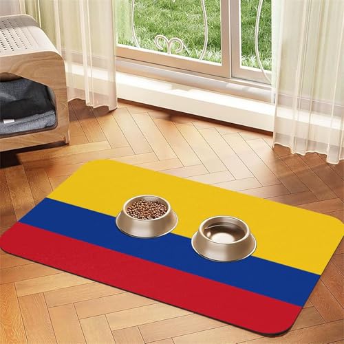 Flagge von Kolumbien, saugfähige Leder-Tischdecke, 40 x 60 cm, mit rutschfester Gummiunterseite, für Katzen und Hunde Flagge von Kolumbien, saugfähige Leder-Tischdecke, 40 x 60 cm, mit rutschfester Gummiunterseite, für Katzen und Hunde von QHZLY