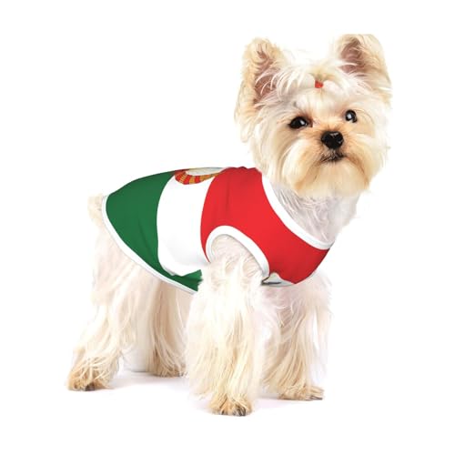 Flagge von Mahabad für kleine Hunde, Baumwolle, Größe M, atmungsaktiv, weich und bequem, Haustierkleidung für Katzen und Hunde von QHZLY