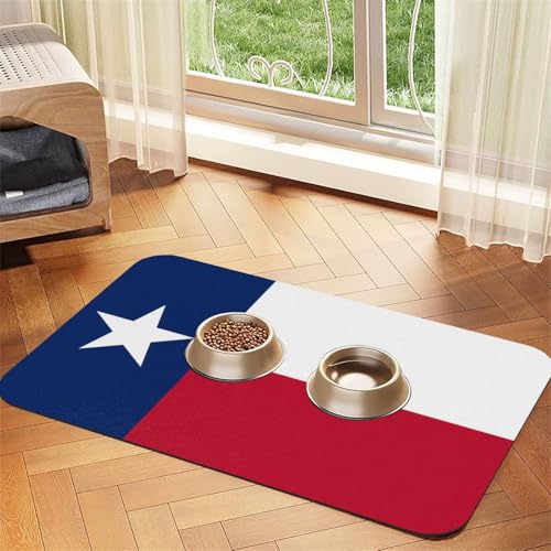 Flagge von Texas, saugfähige Leder-Tischdecke, 30 x 45 cm, mit rutschfester Gummiunterseite, für Katzen und Hunde Flagge von Texas, saugfähige Leder-Tischdecke, 30 x 45 cm, mit rutschfester Gummiunterseite, für Katzen und Hunde von QHZLY