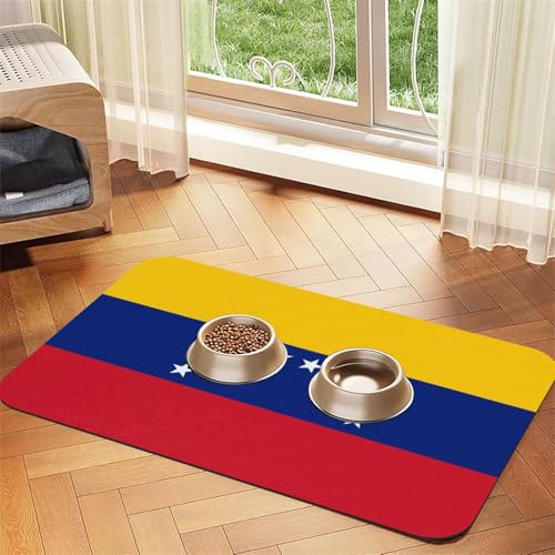Flagge von Venezuela Haustier-Tischdecke, saugfähig, Leder, 40 x 60 cm, mit rutschfester Gummiunterseite, für Katzen und Hunde Flagge von Venezuela Haustier-Tischdecke, saugfähig, Leder, 40 x 60 cm, mit rutschfester Gummiunterseite, für Katzen und Hunde von QHZLY