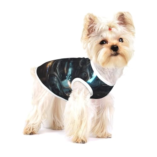 Future Robot Weste für kleine Hunde, Baumwolle, Größe L, atmungsaktiv, weich und bequem, Haustierkleidung für Katzen und Hunde Future Robot Weste für kleine Hunde, Baumwolle, Größe L, atmungsaktiv, weich und bequem, Haustierkleidung für Katzen und Hunde von QHZLY