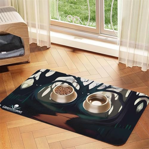 GhastlyGrove Haustier-Tischdecke, saugfähig, Leder, 30 x 45 cm, mit rutschfester Gummiunterseite, für Katzen und Hunde GhastlyGrove Haustier-Tischdecke, saugfähig, Leder, 30 x 45 cm, mit rutschfester Gummiunterseite, für Katzen und Hunde von QHZLY