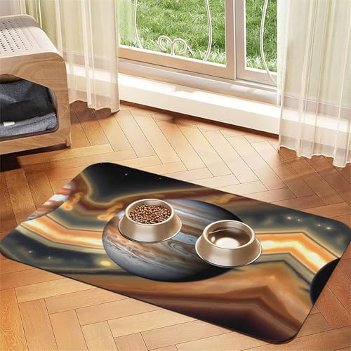 Jupiter Landschaft Haustier saugfähige Ledertischdecke 30 x 45 cm mit rutschfester Gummiunterseite für Katzen und Hunde Jupiter Landschaft Haustier saugfähige Ledertischdecke 30 x 45 cm mit rutschfester Gummiunterseite für Katzen und Hunde von QHZLY