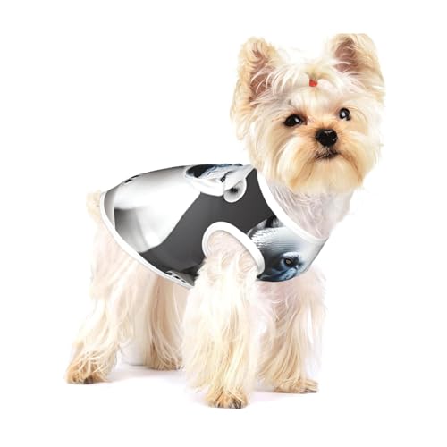 Portrait of a polar bear Small Dog Cotton Vest S - Breathable, Soft and Comfortable Pet Clothing for Cats and Dogs von QHZLY