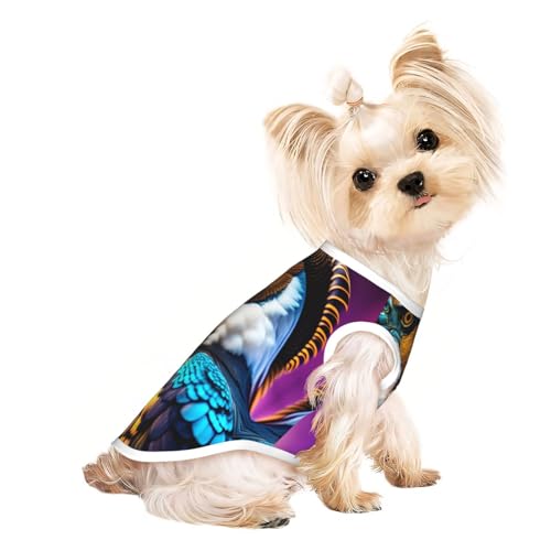 Punk Portrait RAM Skull Pet Breathable Sleeveless T-Shirt M für kleine Hunde und Katzen weich, leicht, stilvoll Punk Portrait RAM Skull Pet Breathable Sleeveless T-Shirt M für kleine Hunde und Katzen weich, leicht, stilvoll von QHZLY