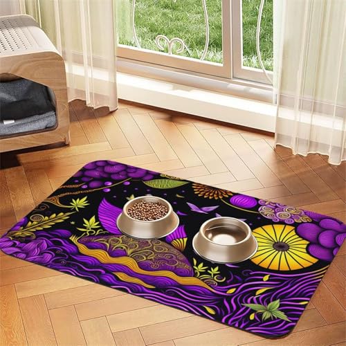 Purple Sky Haustier-Tischdecke, saugfähig, Leder, 30 x 45 cm, mit rutschfester Gummiunterseite, für Katzen und Hunde Purple Sky Haustier-Tischdecke, saugfähig, Leder, 30 x 45 cm, mit rutschfester Gummiunterseite, für Katzen und Hunde von QHZLY