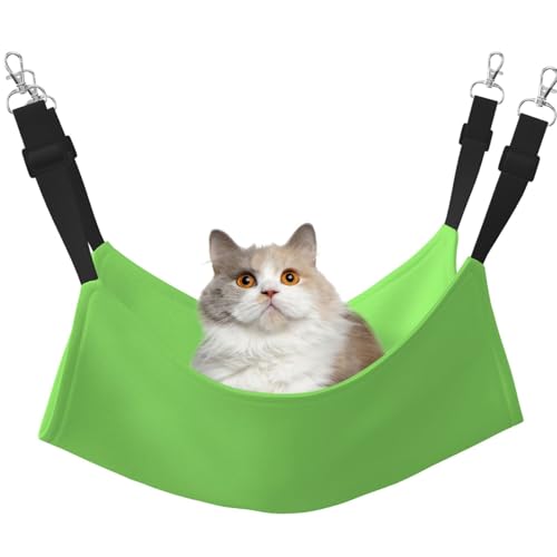 QHZLY Hängematte aus Samt, einfarbig, hellgrün, Größe L für kleine Haustiere, bequem und atmungsaktiv für Katzen, Kaninchen, Frettchen QHZLY Hängematte aus Samt, einfarbig, hellgrün, Größe L für kleine Haustiere, bequem und atmungsaktiv für Katzen, Kaninchen, Frettchen von QHZLY