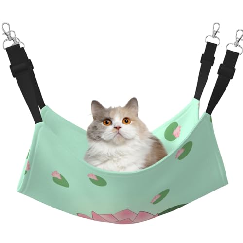 QHZLY Hängematte aus Samt mit Lotusblüten warten auf die Blüte M für kleine Haustiere - bequem und atmungsaktiv für Katzen, Kaninchen, Frettchen QHZLY Hängematte aus Samt mit Lotusblüten warten auf die Blüte M für kleine Haustiere - bequem und atmungsaktiv für Katzen, Kaninchen, Frettchen von QHZLY