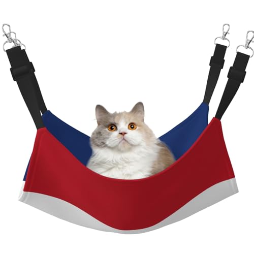 QHZLY Hängematte aus Samt mit niederländischer Flagge M für kleine Haustiere - bequem und atmungsaktiv für Katzen, Kaninchen, Frettchen von QHZLY