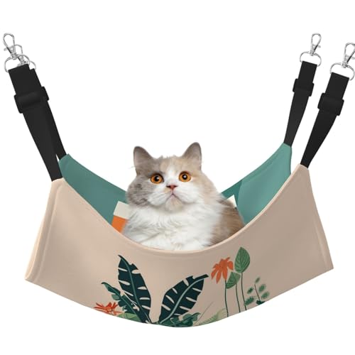 QHZLY Samt-Cartoon-Hängematte, klein, grün, Größe M, für kleine Haustiere, bequem und atmungsaktiv für Katzen, Kaninchen, Frettchen QHZLY Samt-Cartoon-Hängematte, klein, grün, Größe M, für kleine Haustiere, bequem und atmungsaktiv für Katzen, Kaninchen, Frettchen von QHZLY