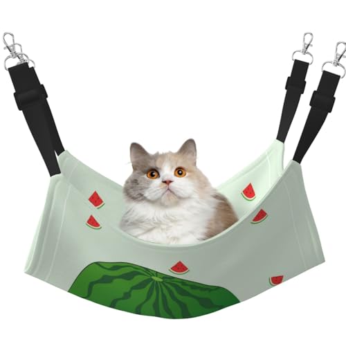 QHZLY Samt-Cartoon-Wassermelonen-Hängematte M für kleine Haustiere - bequem und atmungsaktiv für Katzen, Kaninchen, Frettchen von QHZLY