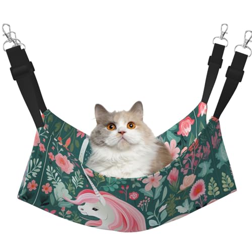QHZLY Samt-Einhorn mit rosa Haaren Hängematte L für kleine Haustiere - bequem und atmungsaktiv für Katzen, Kaninchen, Frettchen QHZLY Samt-Einhorn mit rosa Haaren Hängematte L für kleine Haustiere - bequem und atmungsaktiv für Katzen, Kaninchen, Frettchen von QHZLY