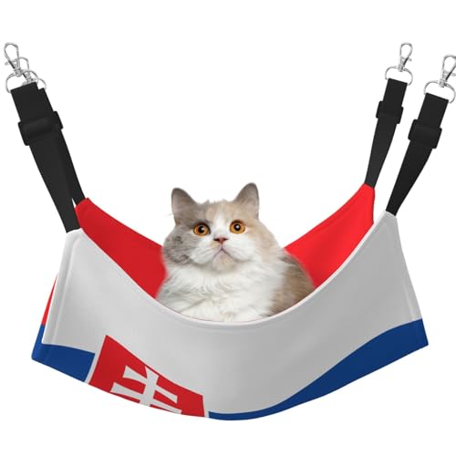 QHZLY Samt-Flagge der Slowakei Hängematte M für kleine Haustiere - bequem und atmungsaktiv für Katzen, Kaninchen, Frettchen QHZLY Samt-Flagge der Slowakei Hängematte M für kleine Haustiere - bequem und atmungsaktiv für Katzen, Kaninchen, Frettchen von QHZLY
