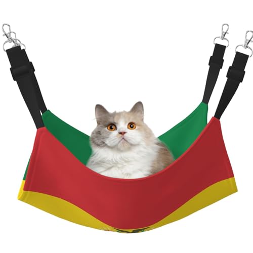 QHZLY Samt-Flagge von Bolivien Hängematte L für kleine Haustiere - bequem und atmungsaktiv für Katzen, Kaninchen, Frettchen QHZLY Samt-Flagge von Bolivien Hängematte L für kleine Haustiere - bequem und atmungsaktiv für Katzen, Kaninchen, Frettchen von QHZLY