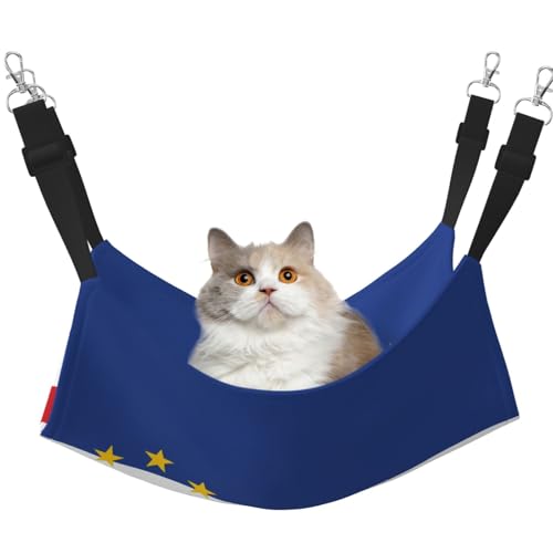 QHZLY Samt-Flagge von Kap Verde Hängematte M für kleine Haustiere - bequem und atmungsaktiv für Katzen, Kaninchen, Frettchen QHZLY Samt-Flagge von Kap Verde Hängematte M für kleine Haustiere - bequem und atmungsaktiv für Katzen, Kaninchen, Frettchen von QHZLY