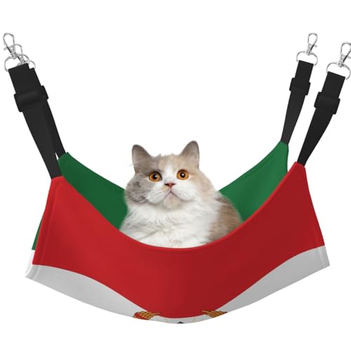 QHZLY Samt-Flagge von Mahabad Hängematte L für kleine Haustiere - bequem und atmungsaktiv für Katzen, Kaninchen, Frettchen QHZLY Samt-Flagge von Mahabad Hängematte L für kleine Haustiere - bequem und atmungsaktiv für Katzen, Kaninchen, Frettchen von QHZLY