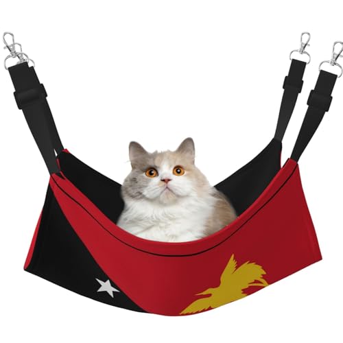 QHZLY Samt-Flagge von Papua-Neuguinea Hängematte M für kleine Haustiere - bequem und atmungsaktiv für Katzen, Kaninchen, Frettchen QHZLY Samt-Flagge von Papua-Neuguinea Hängematte M für kleine Haustiere - bequem und atmungsaktiv für Katzen, Kaninchen, Frettchen von QHZLY