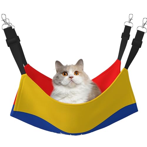 QHZLY Samt-Flagge von Venezuela Hängematte L für kleine Haustiere - bequem und atmungsaktiv für Katzen, Kaninchen, Frettchen QHZLY Samt-Flagge von Venezuela Hängematte L für kleine Haustiere - bequem und atmungsaktiv für Katzen, Kaninchen, Frettchen von QHZLY