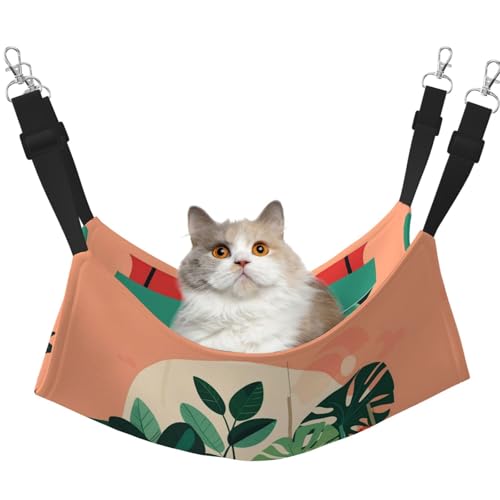 QHZLY Samt-Hängematte für den Innenbereich, Grünpflanzen, Größe L, für kleine Haustiere, bequem und atmungsaktiv für Katzen, Kaninchen, Frettchen QHZLY Samt-Hängematte für den Innenbereich, Grünpflanzen, Größe L, für kleine Haustiere, bequem und atmungsaktiv für Katzen, Kaninchen, Frettchen von QHZLY