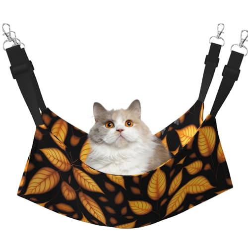 QHZLY Samt-Hängematte mit langsam fallenden Blättern, Größe M für kleine Haustiere, bequem und atmungsaktiv für Katzen, Kaninchen, Frettchen von QHZLY