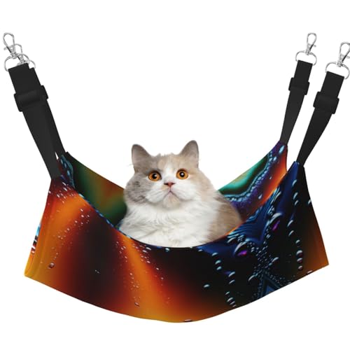 QHZLY Samt-Hängematte mit nahtloser Textur von Wasseröl für kleine Haustiere, bequem und atmungsaktiv für Katzen, Kaninchen, Frettchen von QHZLY