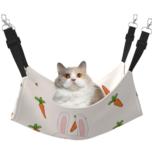 QHZLY Samt-lächelnde Kaninchen-Hängematte L für kleine Haustiere - bequem und atmungsaktiv für Katzen, Kaninchen, Frettchen QHZLY Samt-lächelnde Kaninchen-Hängematte L für kleine Haustiere - bequem und atmungsaktiv für Katzen, Kaninchen, Frettchen von QHZLY