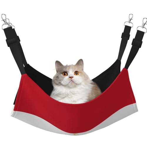 QHZLY Samthängematte Ägyptische Flagge L für kleine Haustiere - Bequem und atmungsaktiv für Katzen, Kaninchen, Frettchen von QHZLY