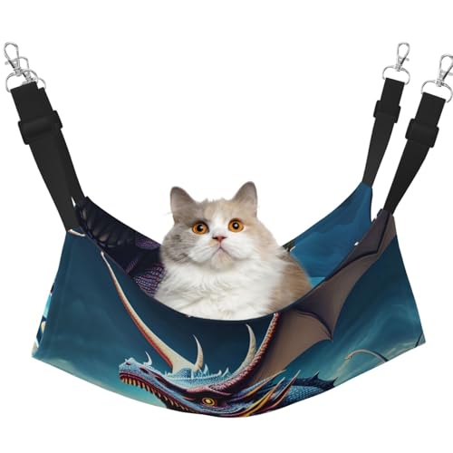 QHZLY Samthängematte Roaring Dragon M für kleine Haustiere - Bequem und atmungsaktiv für Katzen, Kaninchen, Frettchen QHZLY Samthängematte Roaring Dragon M für kleine Haustiere - Bequem und atmungsaktiv für Katzen, Kaninchen, Frettchen von QHZLY