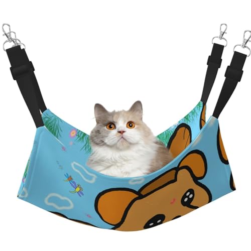 QHZLY Samthängematte für Hunde mit Lauf-Cartoon-Motiv, L für kleine Haustiere, bequem und atmungsaktiv für Katzen, Kaninchen, Frettchen QHZLY Samthängematte für Hunde mit Lauf-Cartoon-Motiv, L für kleine Haustiere, bequem und atmungsaktiv für Katzen, Kaninchen, Frettchen von QHZLY