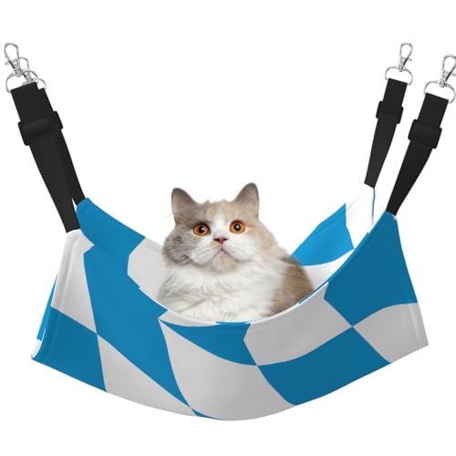 QHZLY Samthängematte mit bayerischer Flagge M für kleine Haustiere - bequem und atmungsaktiv für Katzen, Kaninchen, Frettchen QHZLY Samthängematte mit bayerischer Flagge M für kleine Haustiere - bequem und atmungsaktiv für Katzen, Kaninchen, Frettchen von QHZLY