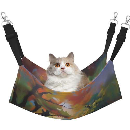 QHZLY Velvet Artistic Impressions Hängematte L für kleine Haustiere - Bequem und atmungsaktiv für Katzen, Kaninchen, Frettchen QHZLY Velvet Artistic Impressions Hängematte L für kleine Haustiere - Bequem und atmungsaktiv für Katzen, Kaninchen, Frettchen von QHZLY