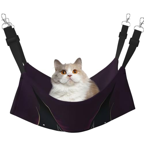 QHZLY Velvet Black Ghost Bat Hängematte L für kleine Haustiere - Bequem und atmungsaktiv für Katzen, Kaninchen, Frettchen von QHZLY