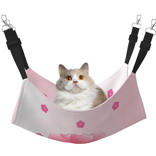 QHZLY Velvet Blooming Nelken Hängematte L für kleine Haustiere - Bequem und atmungsaktiv für Katzen, Kaninchen, Frettchen von QHZLY