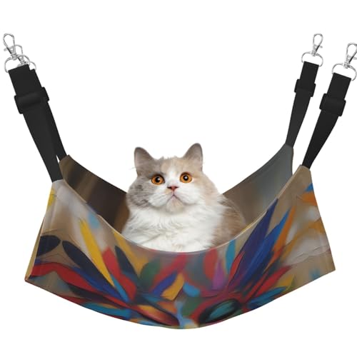 QHZLY Velvet Brushstrokes Hängematte M für kleine Haustiere - Bequem und atmungsaktiv für Katzen, Kaninchen, Frettchen QHZLY Velvet Brushstrokes Hängematte M für kleine Haustiere - Bequem und atmungsaktiv für Katzen, Kaninchen, Frettchen von QHZLY