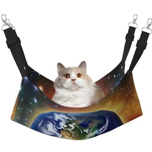 QHZLY Velvet Cosmic Earth Hängematte L für kleine Haustiere - Bequem und atmungsaktiv für Katzen, Kaninchen, Frettchen QHZLY Velvet Cosmic Earth Hängematte L für kleine Haustiere - Bequem und atmungsaktiv für Katzen, Kaninchen, Frettchen von QHZLY