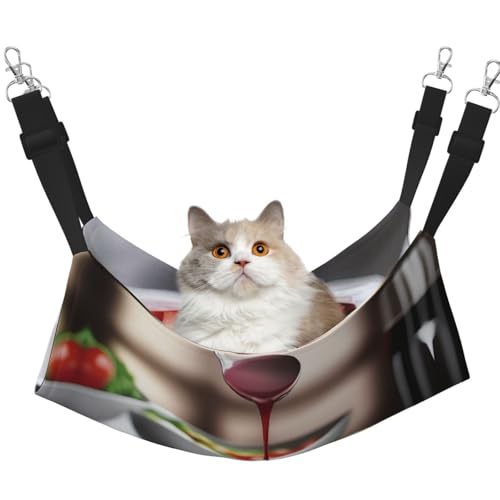 QHZLY Velvet Culinary Bliss Hängematte M für kleine Haustiere - Bequem und atmungsaktiv für Katzen, Kaninchen, Frettchen QHZLY Velvet Culinary Bliss Hängematte M für kleine Haustiere - Bequem und atmungsaktiv für Katzen, Kaninchen, Frettchen von QHZLY