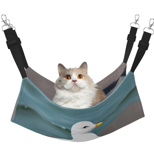 QHZLY Velvet Cute Möwe Hängematte M für kleine Haustiere - Bequem und atmungsaktiv für Katzen, Kaninchen, Frettchen QHZLY Velvet Cute Möwe Hängematte M für kleine Haustiere - Bequem und atmungsaktiv für Katzen, Kaninchen, Frettchen von QHZLY
