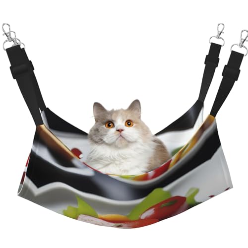QHZLY Velvet Delectable Geschirrhängematte M für kleine Haustiere - Bequem und atmungsaktiv für Katzen, Kaninchen, Frettchen von QHZLY