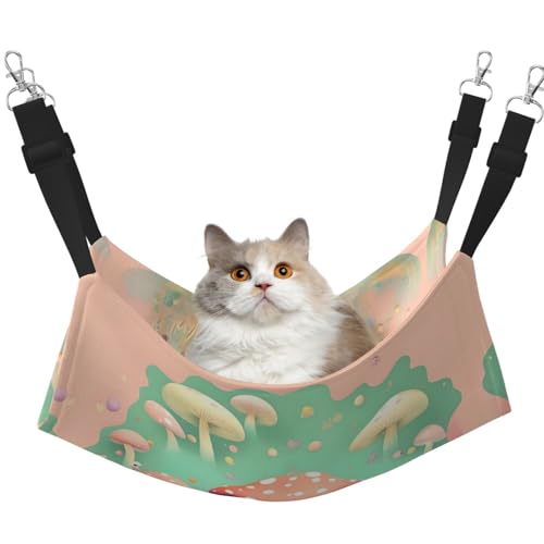QHZLY Velvet Dream Pilz-Hängematte L für kleine Haustiere - Bequem und atmungsaktiv für Katzen, Kaninchen, Frettchen QHZLY Velvet Dream Pilz-Hängematte L für kleine Haustiere - Bequem und atmungsaktiv für Katzen, Kaninchen, Frettchen von QHZLY