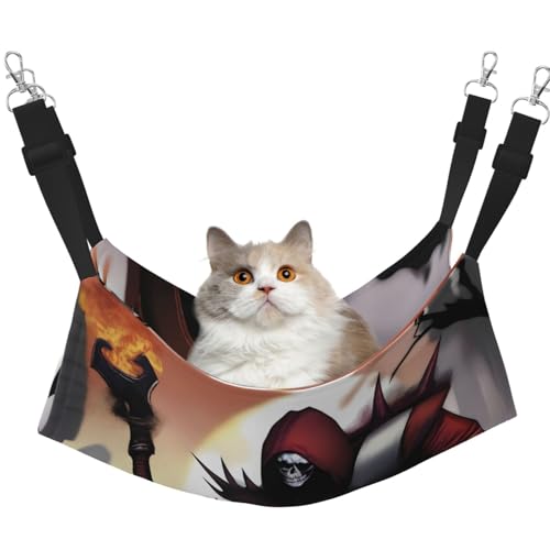 QHZLY Velvet FangedFiends Hängematte M für kleine Haustiere - Bequem und atmungsaktiv für Katzen, Kaninchen, Frettchen von QHZLY