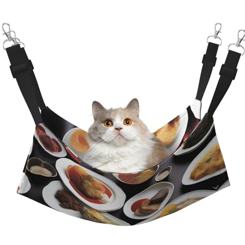 QHZLY Velvet Flavorful Plates Hammock M for Small Pets - Comfortable and Breathable for Cats, Rabbits, Frettchen von QHZLY
