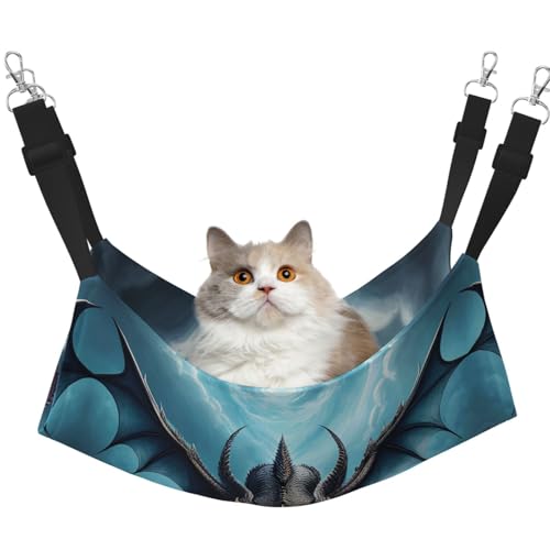 QHZLY Velvet Flying Dragon Hängematte M für kleine Haustiere - Bequem und atmungsaktiv für Katzen, Kaninchen, Frettchen von QHZLY