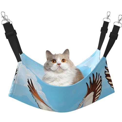 QHZLY Velvet Flying Möwen Hängematte L für kleine Haustiere - Bequem und atmungsaktiv für Katzen, Kaninchen, Frettchen QHZLY Velvet Flying Möwen Hängematte L für kleine Haustiere - Bequem und atmungsaktiv für Katzen, Kaninchen, Frettchen von QHZLY