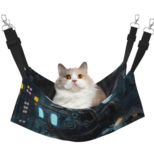 QHZLY Velvet Future Roboter Hängematte M für kleine Haustiere - Bequem und atmungsaktiv für Katzen, Kaninchen, Frettchen QHZLY Velvet Future Roboter Hängematte M für kleine Haustiere - Bequem und atmungsaktiv für Katzen, Kaninchen, Frettchen von QHZLY